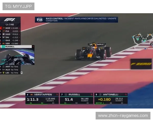 卡塔尔站排位赛：皮亚斯特里杆位，诺里斯第二